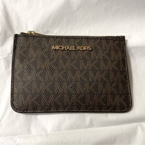 Michael Kors Jet Set Travel Small Top Zip Coin Pouch with ID Holder
